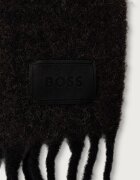 BOSS шал дамски от вълнена материя Yulyette_30*200 сив 50551696