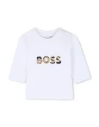BOSS спортен анцуг за бебе с памук бежов J53305