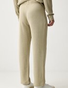 BOSS спортен панталон мъжки с памук Waffle Pants зелен със стандартна талия 50535877