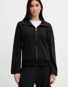 BOSS Суичър Monogram J. Jacket в черно с качулка с десен 50557296