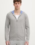 BOSS суичър с цип и качулка мъжки от памук с еластан Mix&Match Jacket H сив 50515313