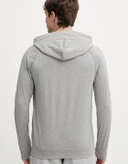 BOSS суичър с цип и качулка мъжки от памук с еластан Mix&Match Jacket H сив 50515313