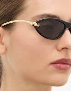 Bottega Veneta слънчеви очила дамски черни