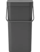 Brabantia Кошче за боклук Sort & Go 16 L в сиво 109966