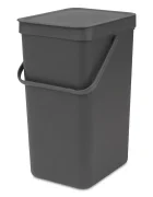 Brabantia Кошче за боклук Sort & Go 16 L в сиво 109966