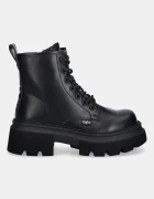 Buffalo Кубинки Mave Lace Up в черно с платформа 1622616-BLK