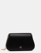 Calvin Klein чанта crossbody дамска от имитация на кожа черна LV04F1153G