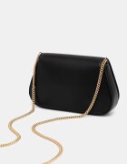 Calvin Klein чанта crossbody дамска от имитация на кожа черна LV04F1153G