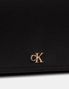 Calvin Klein чанта crossbody дамска от имитация на кожа черна LV04F1153G