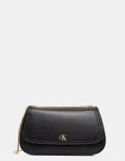 Calvin Klein чанта crossbody дамска от имитация на кожа черна LV04F3171G