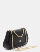 Calvin Klein чанта crossbody дамска от имитация на кожа черна LV04F3171G