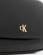 Calvin Klein чанта crossbody дамска от имитация на кожа черна LV04F3171G
