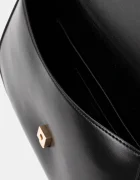 Calvin Klein чанта crossbody дамска от имитация на кожа черна LV04F3171G