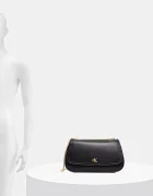 Calvin Klein чанта crossbody дамска от имитация на кожа черна LV04F3171G