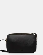 Calvin Klein чанта crossbody дамска от имитация на кожа черна LV04F3276G