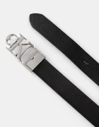 Calvin Klein Двустранен колан дамски от кожа черен