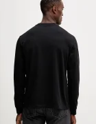 Calvin Klein Jeans блуза с дълги ръкави мъжка от памук черна LV04RD247G