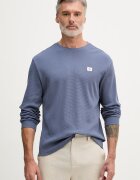 Calvin Klein Jeans блуза с дълги ръкави мъжка с памук синя LV040EM217