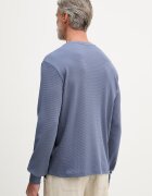 Calvin Klein Jeans блуза с дълги ръкави мъжка с памук синя LV040EM217