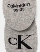 Calvin Klein Jeans чорапи дамски с памук 2 броя сиви 701228817