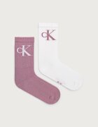 Calvin Klein Jeans чорапи дамски с памук 2 броя виолетови 701228811