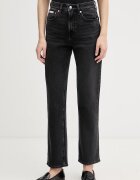 Calvin Klein Jeans дънки straight дамски черни LV047F708G