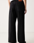Calvin Klein Jeans дънки wide leg дамски черни LV047H706G