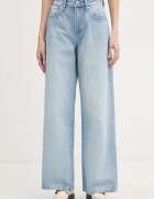 Calvin Klein Jeans дънки wide leg дамски сини LV047F662G