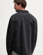 Calvin Klein Jeans Дънкова риза в черно със стандартна кройка с класическа яка LV04RD765G