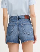 Calvin Klein Jeans Къс панталон дамски деним син високотален LV047F766G