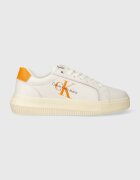 Calvin Klein Jeans Кожени маратонки YW0YW00823 CHUNKY CUPSOLE MONOLOGO W