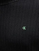 Calvin Klein Jeans Памучен пуловер мъжки в черно LV04RD314G