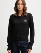 Calvin Klein Jeans Памучен пуловер в черно LV047D352G