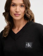 Calvin Klein Jeans Памучен пуловер в черно LV047D352G