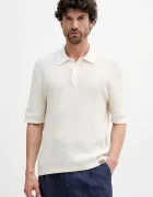 Calvin Klein Jeans Памучна тениска с яка