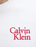 Calvin Klein Jeans Памучна тениска в бяло с апликация LV04RC808G