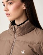 Calvin Klein Jeans пухено яке дамско кафяво LV047H500G