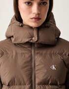Calvin Klein Jeans пухено яке дамско кафяво LV047H500G