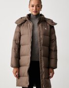 Calvin Klein Jeans пухено яке дамско кафяво LV047H502G