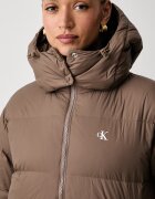 Calvin Klein Jeans пухено яке дамско кафяво LV047H502G