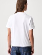Calvin Klein Jeans тениска дамска от памук бяла LV047H800G