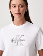 Calvin Klein Jeans тениска дамска от памук бяла LV047H800G