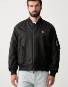 Calvin Klein Jeans яке бомбър мъжко черно LV04RG505G