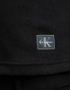 Calvin Klein Jeans жилетка дамска от памук с еластан черна LV047C204G