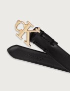 Calvin Klein колан дамски от кожа черен LV04F7085G
