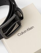 Calvin Klein колан мъжки от кожа черен LV04D7065G
