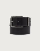 Calvin Klein колан мъжки от кожа черен LV04D7128G