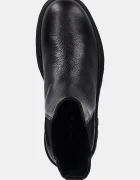 Calvin Klein Кожени боти челси LUGGED CHELSEA BOOT HIGH LTH мъжки в черно YM0YM01334