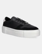 Calvin Klein Кожени маратонки FF CUPSOLE LACE UP - LTH MIX