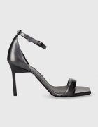 Calvin Klein Кожени сандали GEO STIL SQUARE SANDAL 90-PEARL
